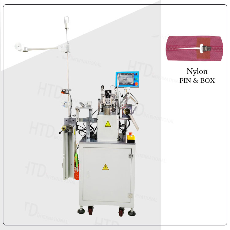 Nylon zipper pin box machine