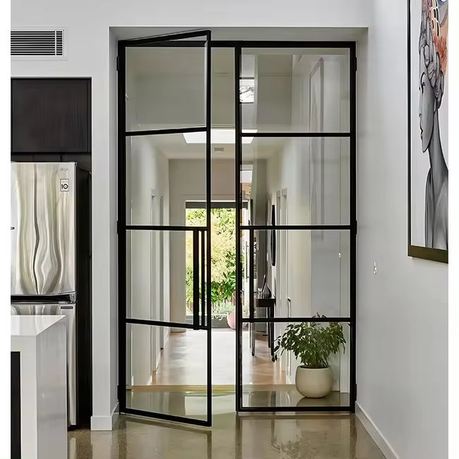 Aluminum Casement Door Aluminum Bifold Glass Door Interior Panoramic Folding Partition Doors