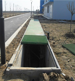 welded metal grating platform