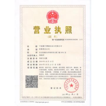 Administration for Industry and Commerce Market Supervision Administration Business license