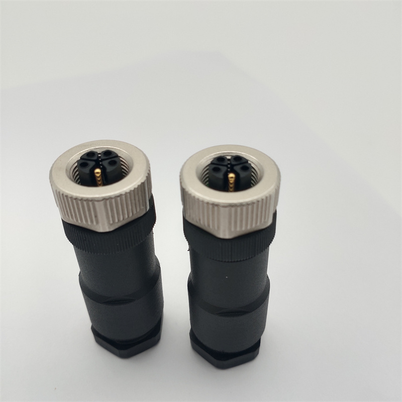 SVLEC M12 Round Plug Connector K-Code 5-Pole Male Straight