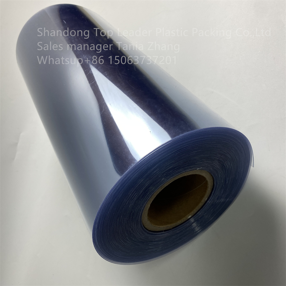 Antistatic PVC film for electronic tray