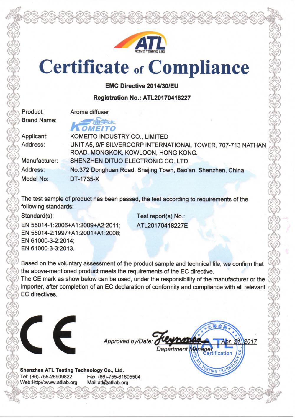 Certificate of Compliance