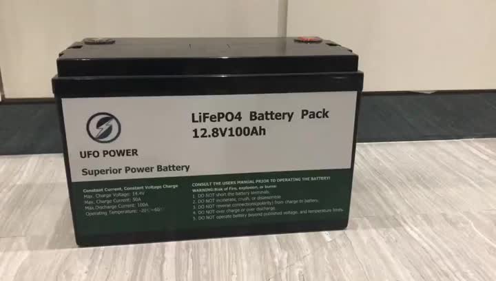 12V 100AH ​​litiumjonbatteri