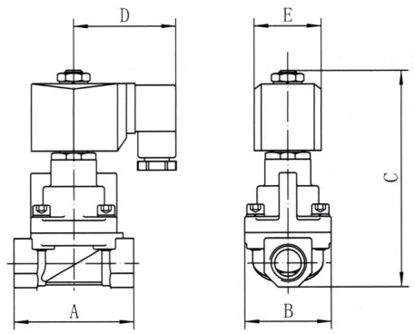 24V 220V Brass Steam Solenoid Valve 3/8 "1/2" 3/4 "1" 1 1/4 "1 1/2" 2 "0