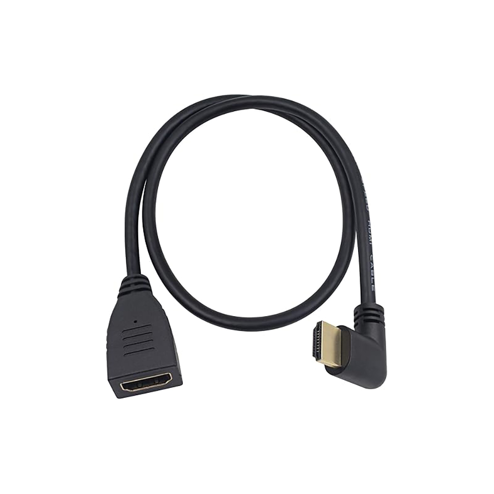 Right Angle Male to HDMI Female 