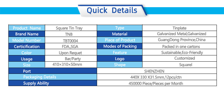 Square Tray with strong Load capacity