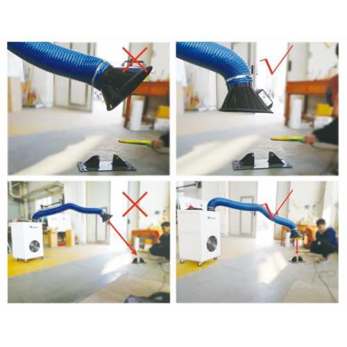 Welding fume extraction - hood tips