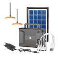 Solar Panel Charge Home Lighting System Power Solar Lighting Kits With 2 Led Bulb Lamp1