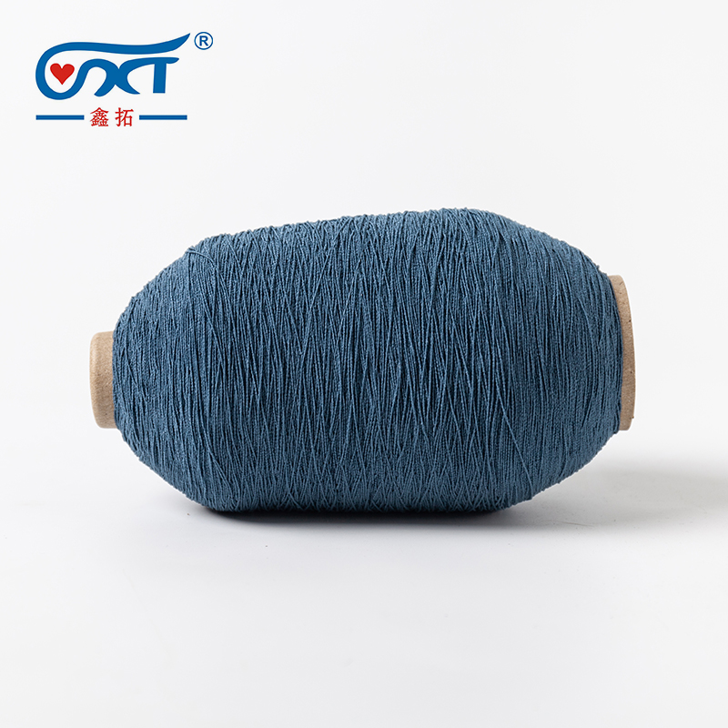 Custom colors 1007575 Customized Polyester 75D Double Covered 100# Latex Rubber Thread Elastic Yarn