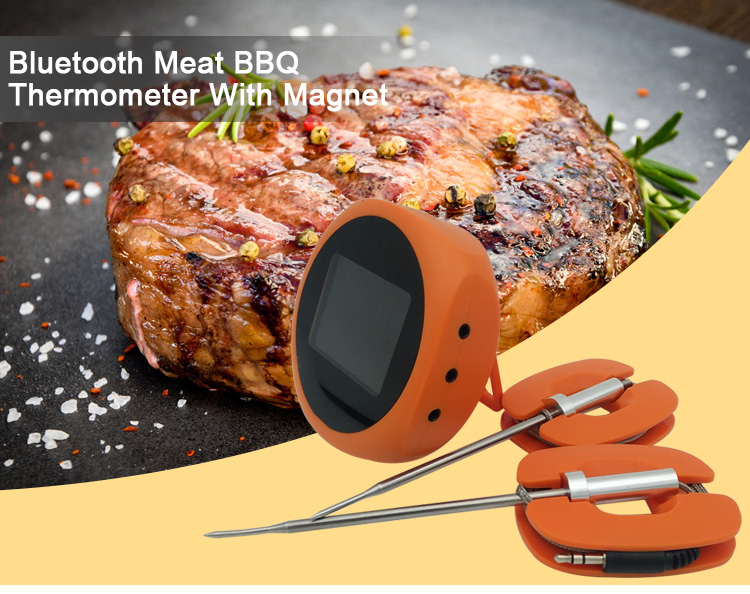 Slimme Bluetooth BBQ-oven Vleesthermometer met 6 food grade sondes