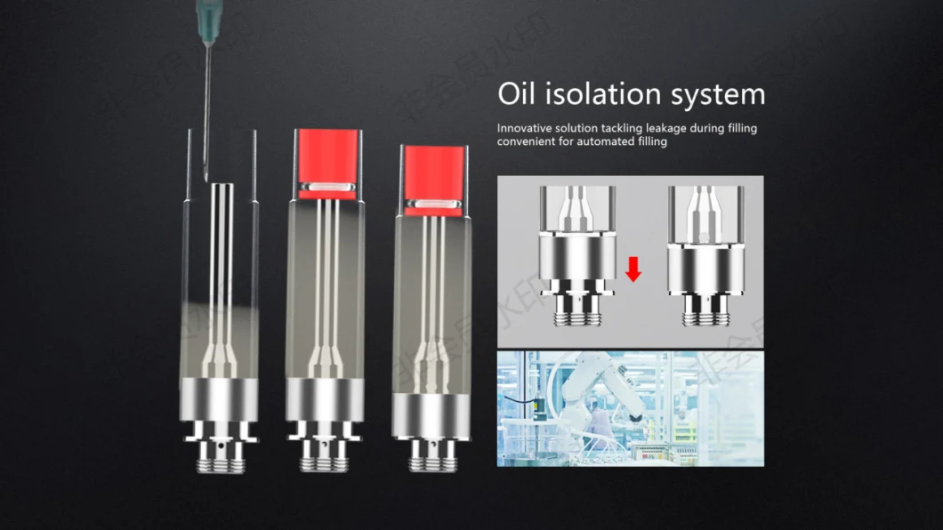 2021 Lêste vape tank pen delta 8 oalje isolaasje systeemcatridge 510