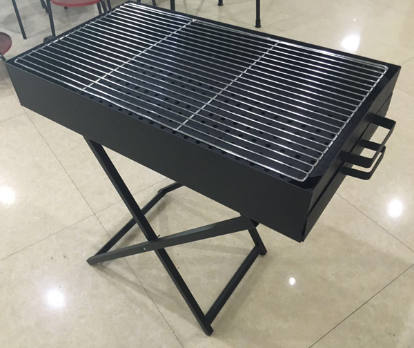 Popular 30x40cm with heavy duty iron Lid Outdoor barbecue stove bbq grill