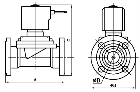 1'' 1 1/4'' 1 1/2'' 2'' Flens stoomzuiger magneetventiel RVS 0