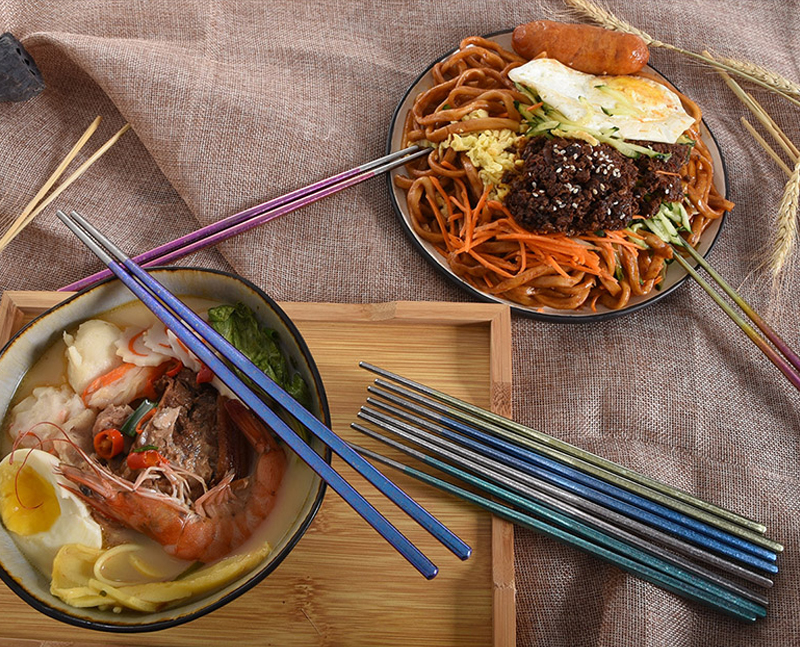 Essstäbchen aus Titan titanium chopsticks