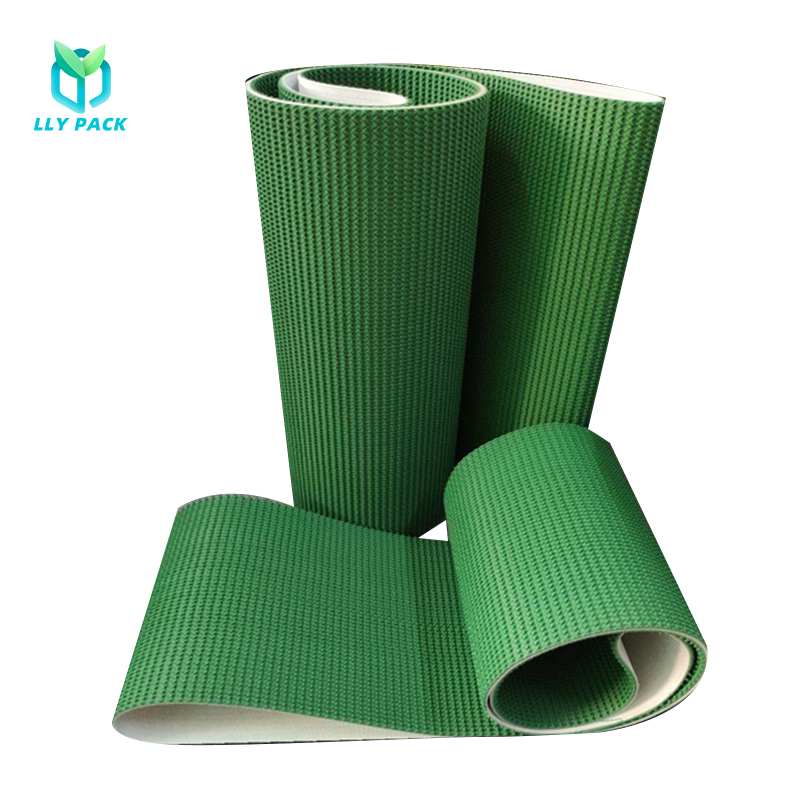 Black Green Pvc Corrugated Cardboard Conveyor Belt For Auto Stacker China