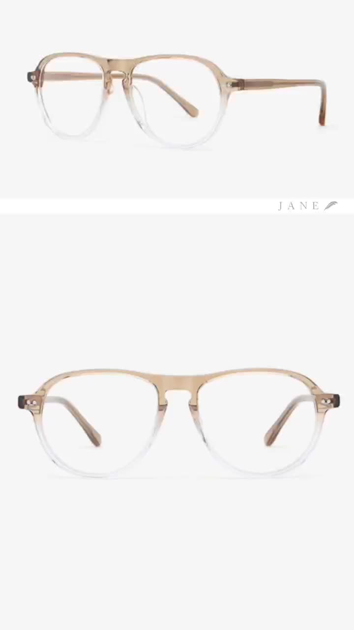 Key-hole Aviator Acetate Unisex Optical Frames