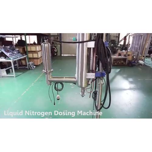 Máquina de dosagem de nitrogênio líquido mineral automático engarrafado preenchimento de líquido injetor1