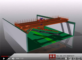 Overhead Crane with Electromagnetic Beam