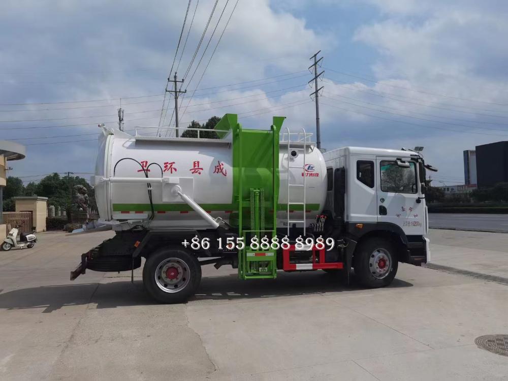 D9 Round Can Kitchen Garbage Truck 6 Jpg