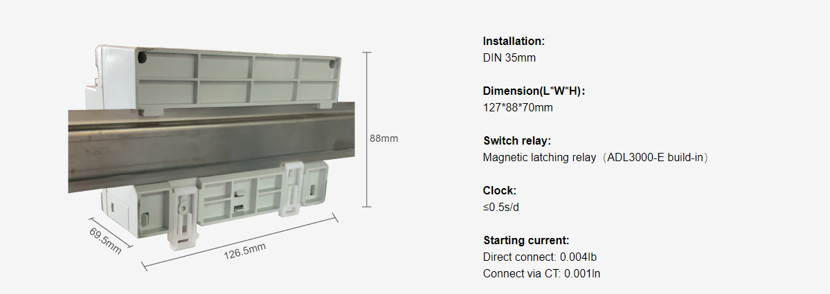 Energy Meter With Modbus Connections