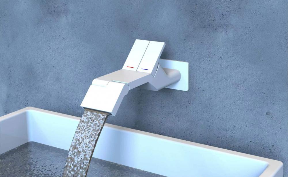 Bathroom Wall Mounted Basin Mixer Tap Faucet 3 Jpg