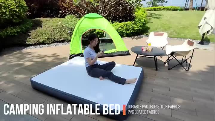 Cama de aire inflable plegable Mattrés de aire de tamaño queen