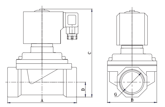 Stainless Steel Piston Steam Solenoid Valve 3/8'' 1/2'' 3/4'' 1'' 2'' 24V 220V 1