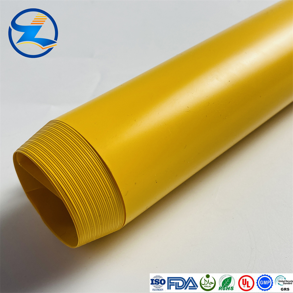 High quality customizable yellow PVC film