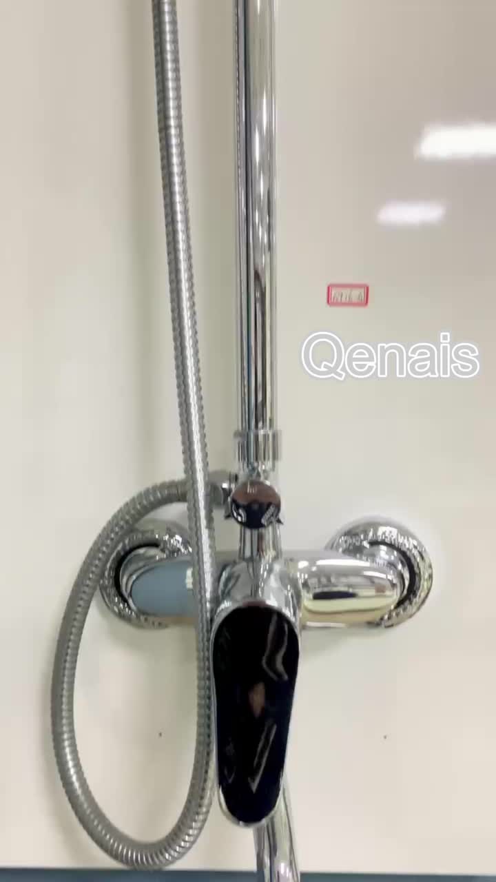 Sliding Bar Brass Shower Mixer untuk Kamar Mandi