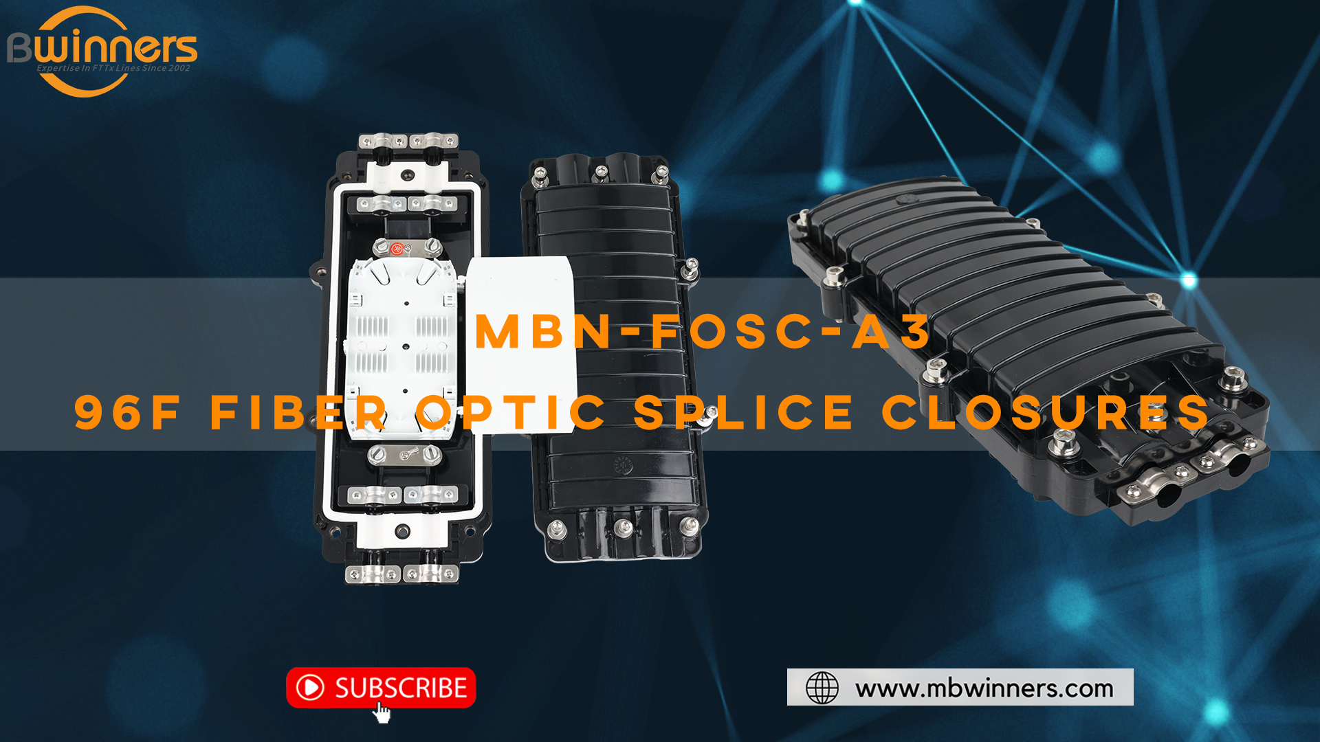 MBN-FOSC-A3 96F Fiber Optic Splicing Close