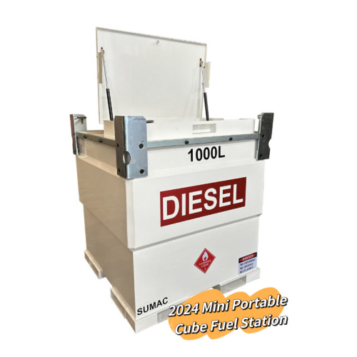 Electric Portable Fuel Petrol Diesel Cube Tank with Fuel Pump For On-Site Refueling