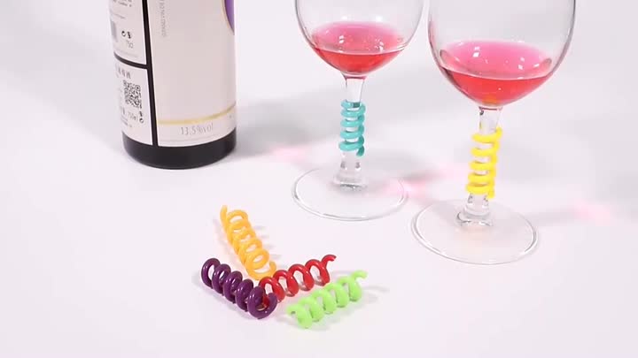 Stem Spring Charms in Assorted Colors Wine Glass Tags Markers - Buy Stem Spring Charms For Wine Glasses, Colorful Wine Glass Marker, Wine Glass Tags Markers Produkt på Alibaba.com