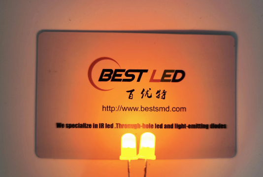 5mm 확산 된 노란색 LED 노란색 확산 LED 램프