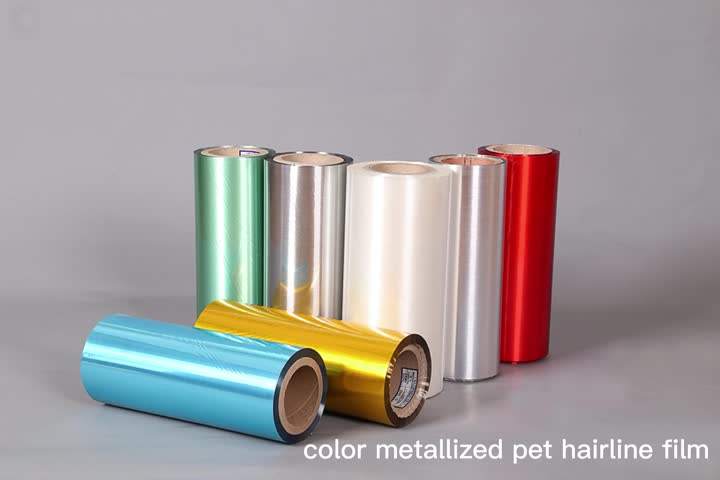 Metallied Pet Hairline Film