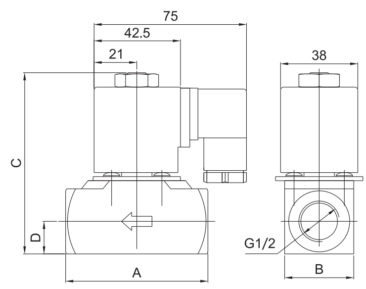 3/8'' 1/2'' 3/4'' 1'' Steam And Hot Water Solenoid Valve Stainless Steel 1