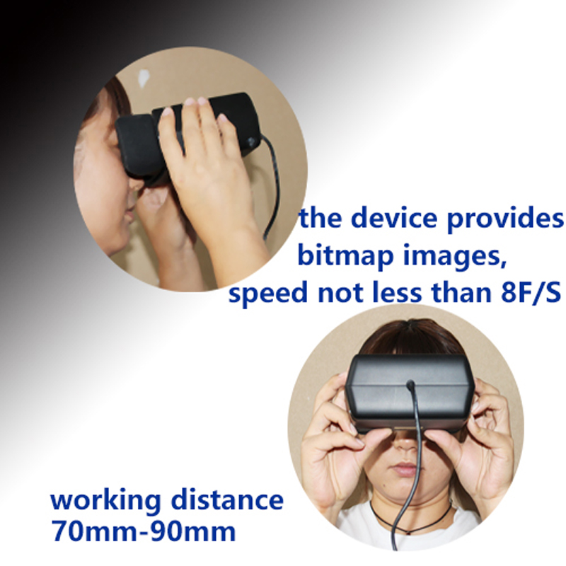 Iris Binocular recognizer can work with iris in both eyes iris scanner supports windows, Linux, Android systems