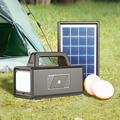 Outdoor Camping Mobile Charging 100W Mini Solar Home Lighting System Portable DC Led Light Solar Kits1