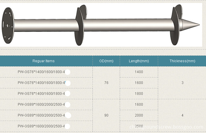 flange ground screw 