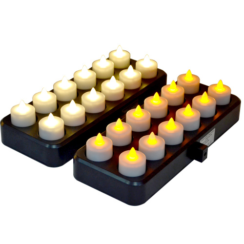 Inductive rechargeable led flameless tealight