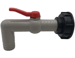 Komplet dvojna pipa 1/2" za IBC cisterno - Reducir (adapter, pokrov) +pipa / tap