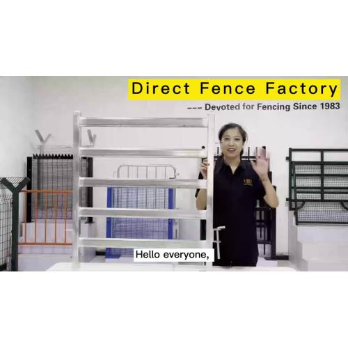 Factory price galvanized and powder coated green steel square tube livestock farm cattle panels1