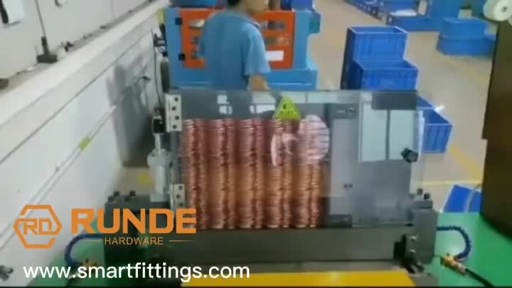 cutting the copper return bends