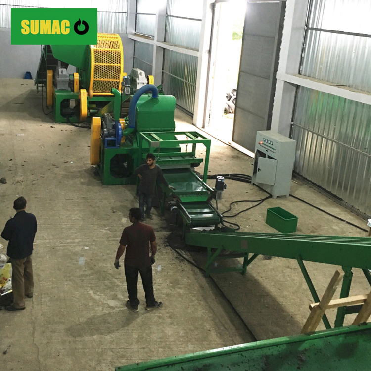 Tyre Recycling Line To Rubber Granules