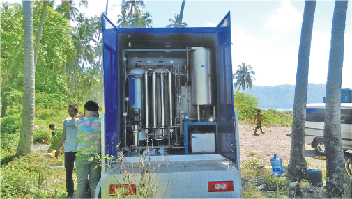 FOR EMERGENCY WATER SUPPLY OUR PATENT PRODUCT:1000 litre per hour Reverse osmosis System