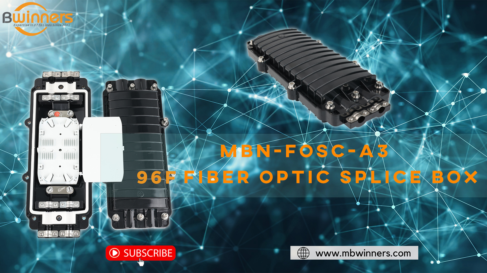 MBN-FOSC-A3 96F Fiber Optic Splice Box