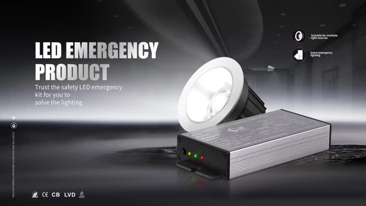 Emballage de batterie d&#39;urgence LED