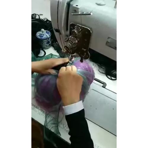 industrial wig making sewing in factory