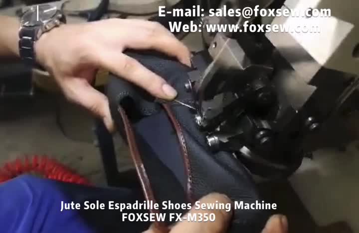 Máquina de coser zapatos de alpargata de suela de yute