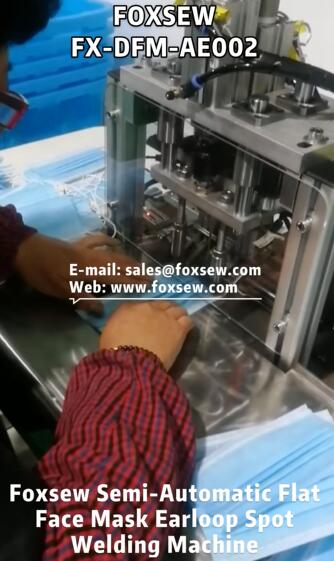 Semi-Automatic Disposable Face Mask Earloop Spot Welding Machine